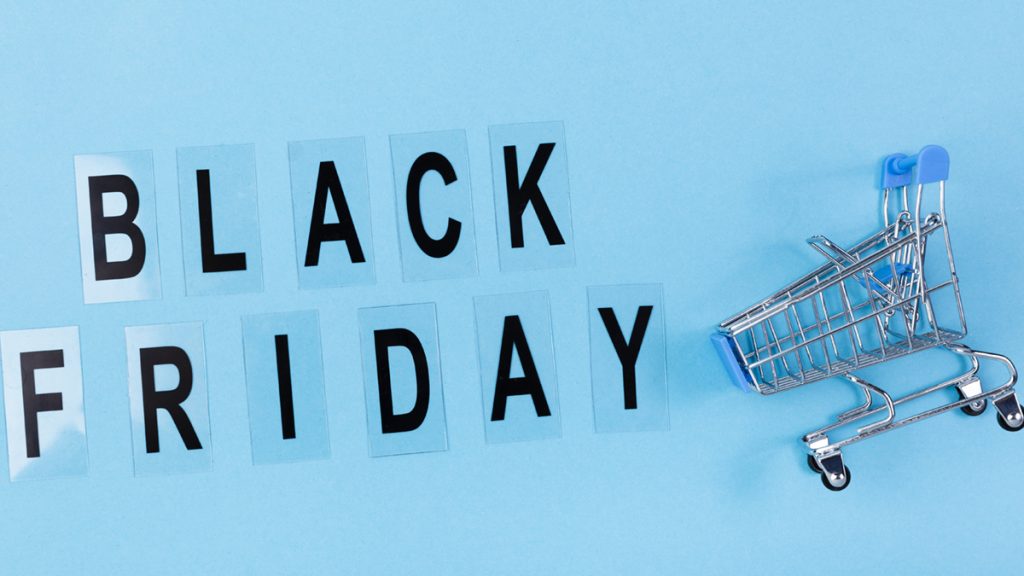 Black Friday Text With Shopping Cart