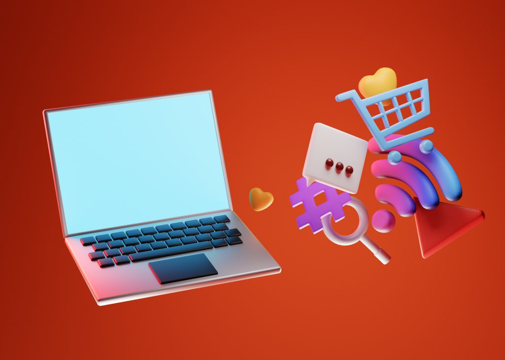 Social Media Communication Concept